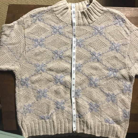 Hand knit cotton sweater - Picture 4 of 5
